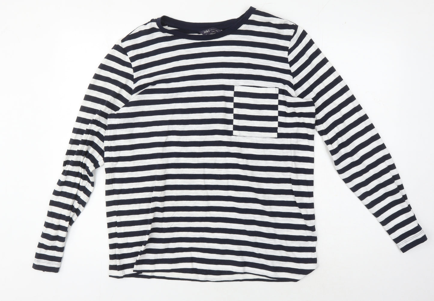 Marks and Spencer Women's Striped T-Shirt Size 12