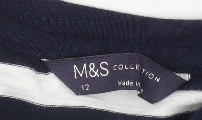 Marks and Spencer Women's Striped T-Shirt Size 12