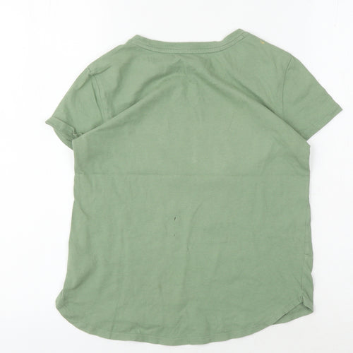 GAP Girls Green Star Sequin T-Shirt, 10-11 Years, Casual Fun
