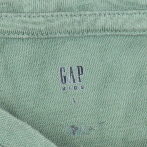 GAP Girls Green Star Sequin T-Shirt, 10-11 Years, Casual Fun