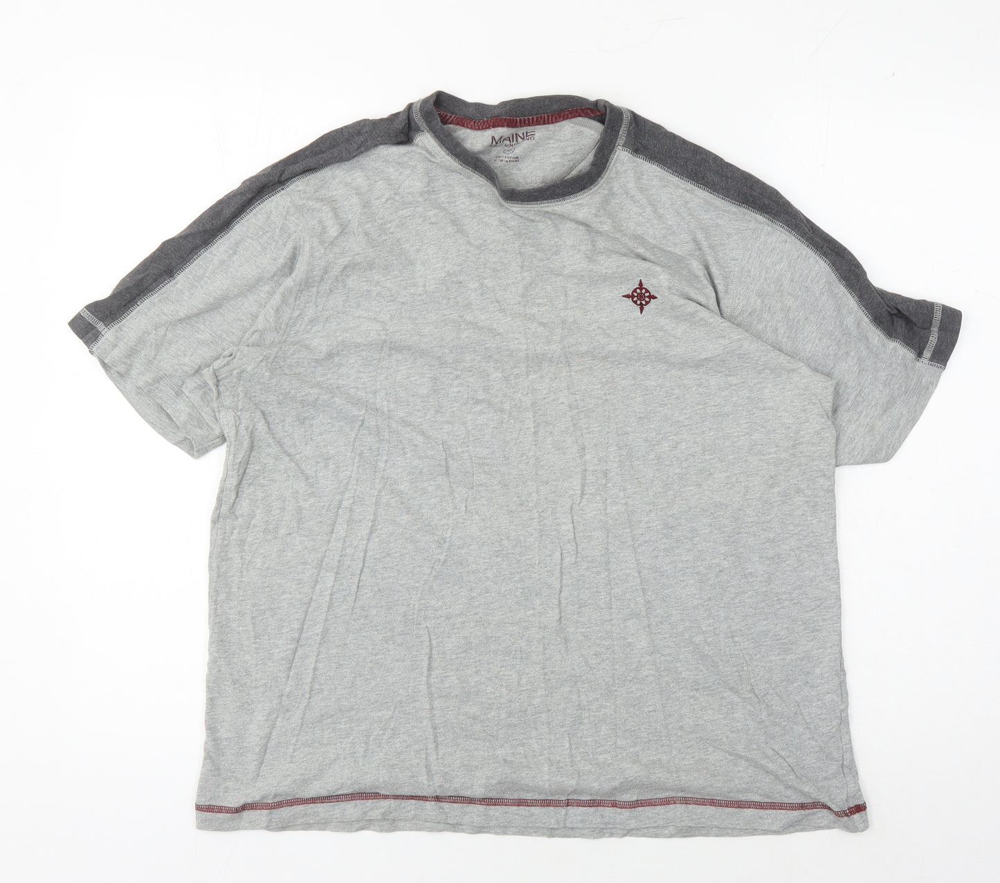 Maine New England Men's Grey Cotton T-Shirt M