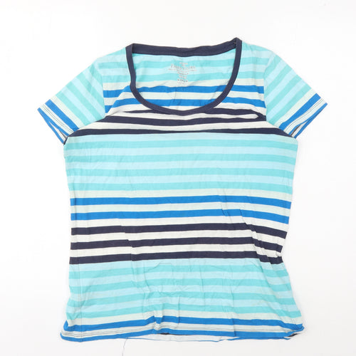 Faded Glory Women's Multicoloured Striped T-Shirt S