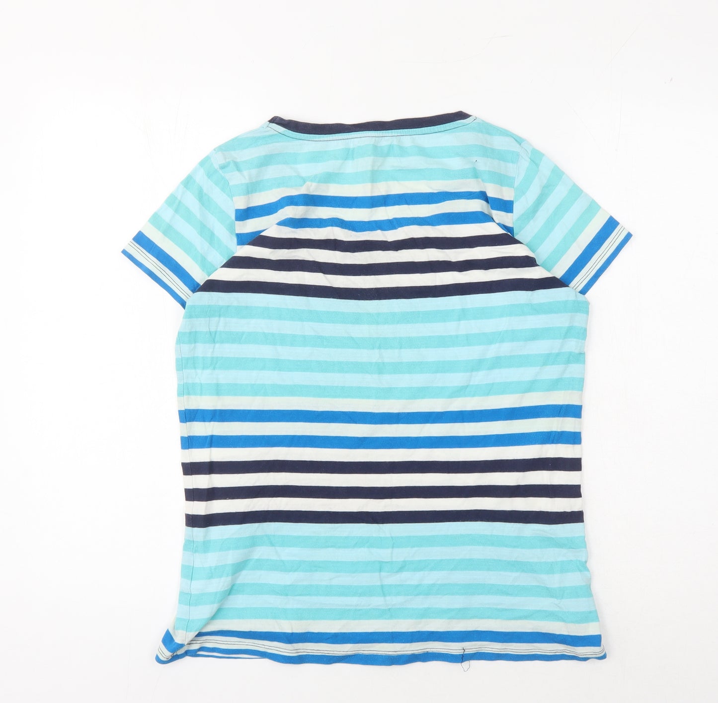 Faded Glory Women's Multicoloured Striped T-Shirt S