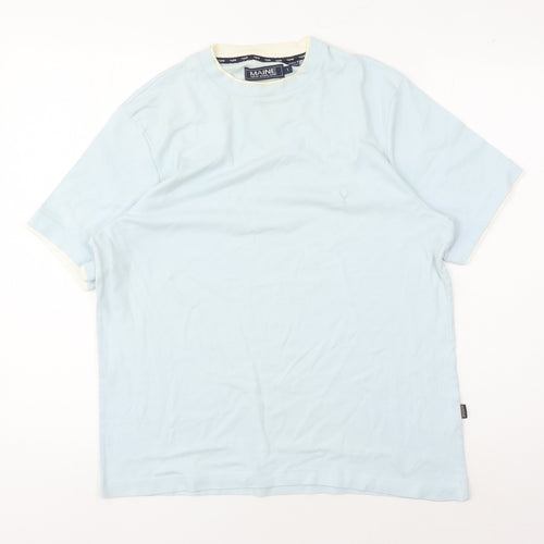 Maine New England Men's Blue Crew Neck T-Shirt Size S
