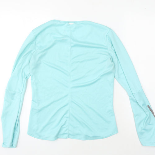 Adidas Women's Blue Long Sleeve T-Shirt, Size S