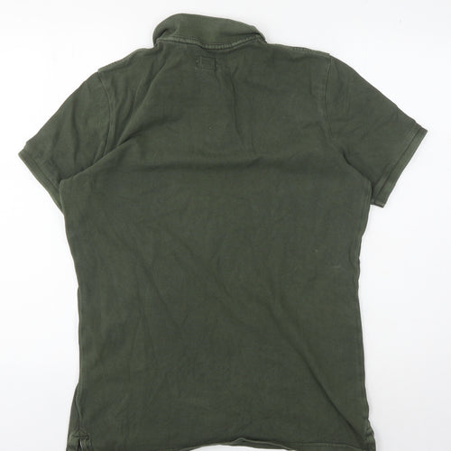 Superdry Men's Green Polo Shirt M with Logo