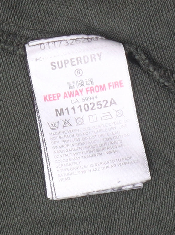 Superdry Men's Green Polo Shirt M with Logo