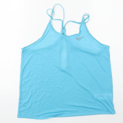 Nike Women's Blue Athletic Tank - Size L