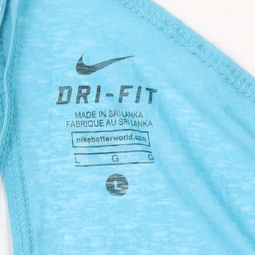 Nike Women's Blue Athletic Tank - Size L