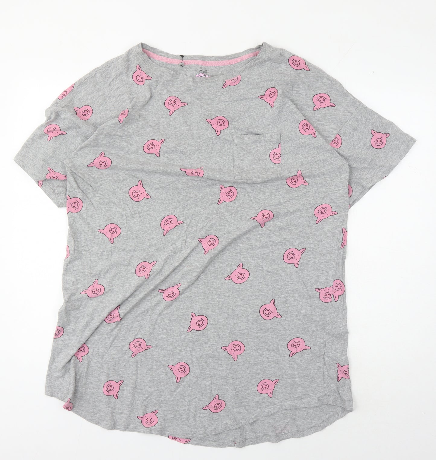 Marks and Spencer Women’s Grey Percy Pig T-Shirt