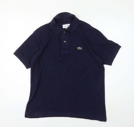 Lacoste Men's Blue Classic Fit Polo Shirt M