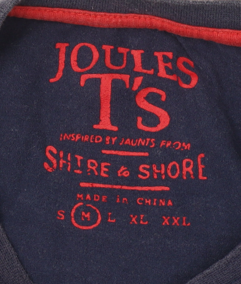 Joules Men's Medium Blue Crew Neck T-Shirt