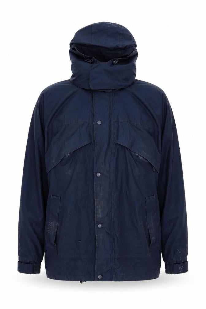 Front view of Result Men's Blue Parka Jacket L Waterproof