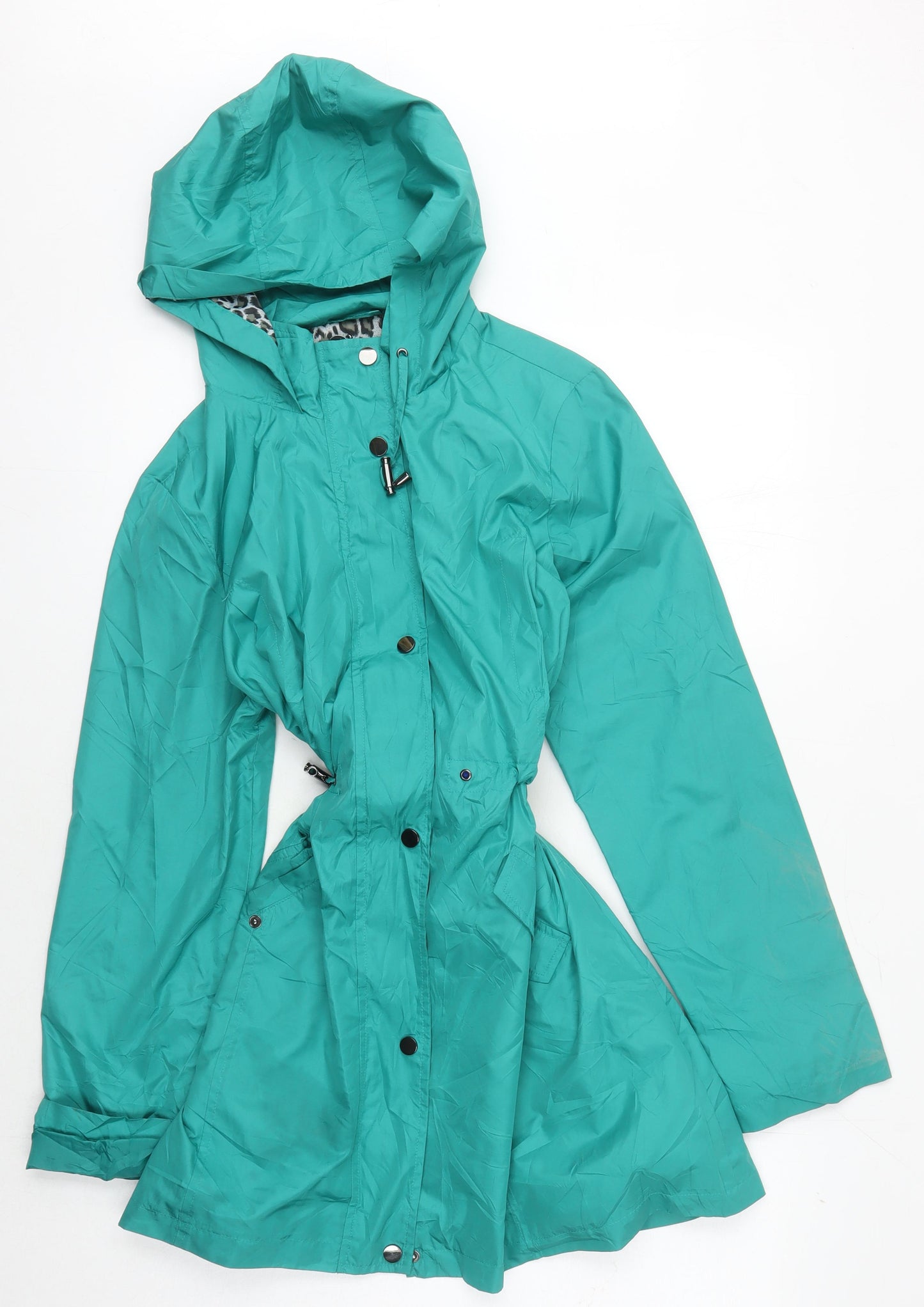 Betty Kay Women's Green Hooded Rain Coat Size 12