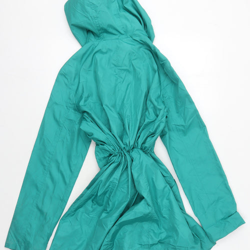 Betty Kay Women's Green Hooded Rain Coat Size 12