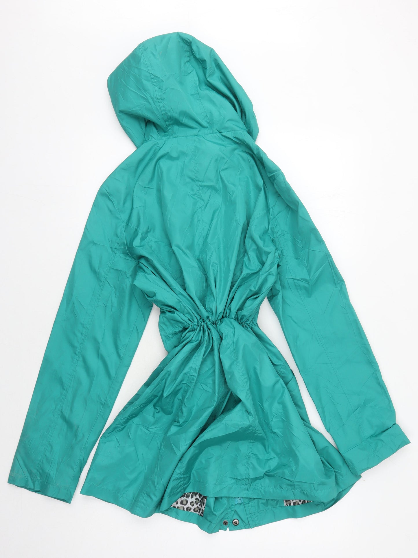 Betty Kay Women's Green Hooded Rain Coat Size 12
