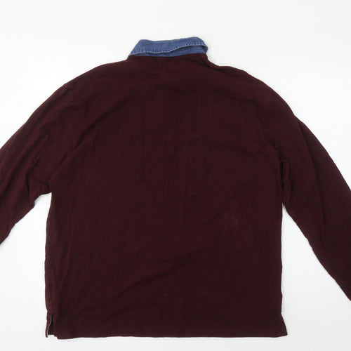 Atlas For Men Red Long Sleeve Polo Men’s 2XL