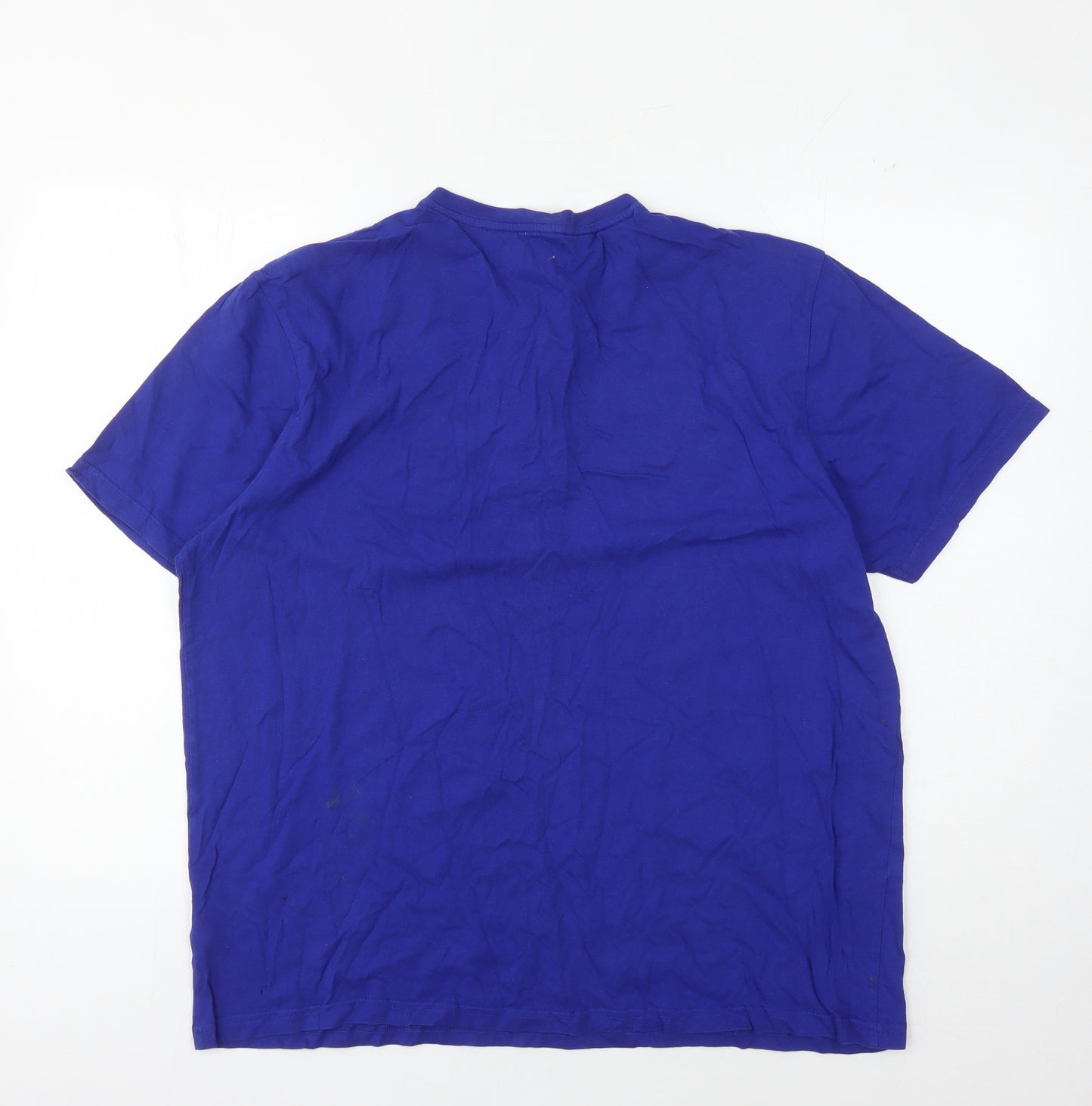 Maine New England Men's Large Blue Henley T-Shirt