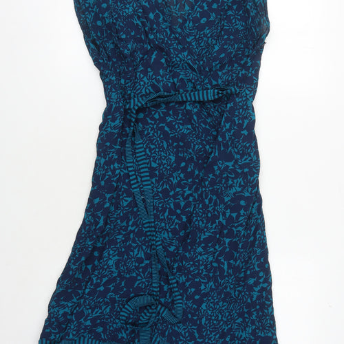 Monsoon Women's Blue Floral Sleeveless Dress Size 18