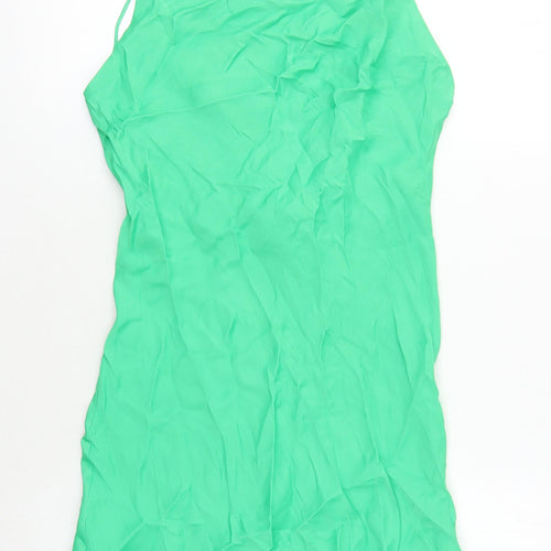 Zara Stylish Green Slip Dress for Women, Size S