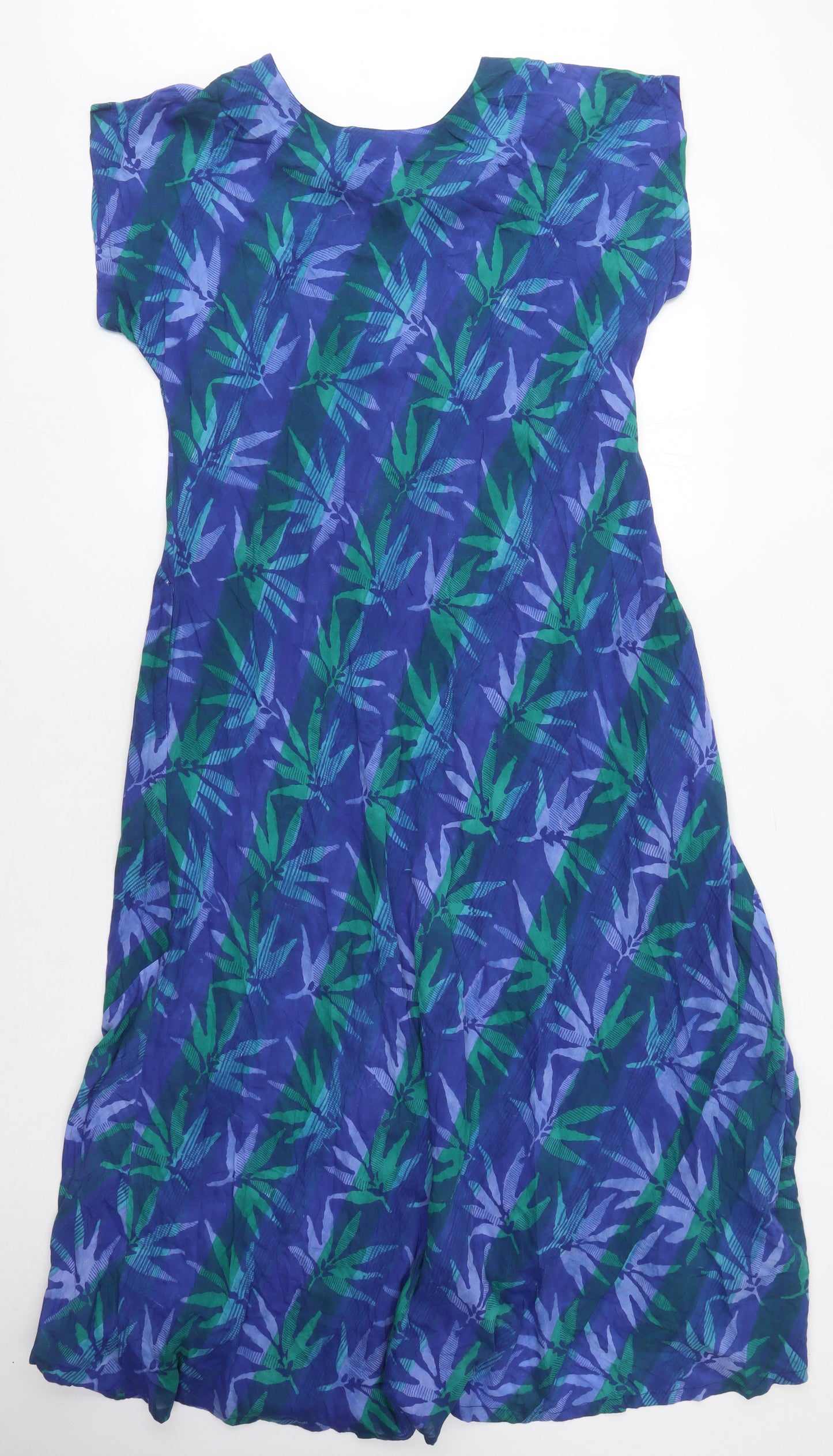 Anokhi Women's Blue Dress, Size 14, Lightweight