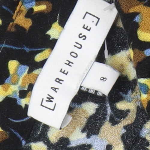 Warehouse Women's Multicoloured Floral Shirt Dress Size 8