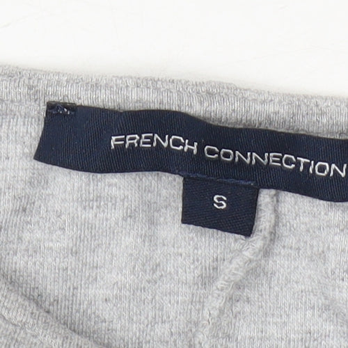 French Connection Women's Grey 3/4 Sleeve T-Shirt S