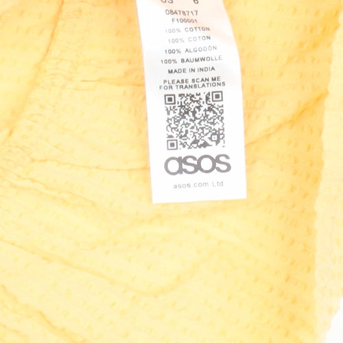 ASOS Women's Yellow Camisole Tank, UK 10, Cotton