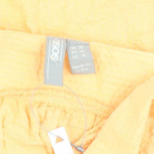 ASOS Women's Yellow Camisole Tank, UK 10, Cotton