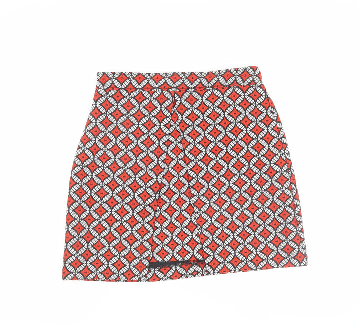 River Island Women's Geometric Skirt, Size 8, Retro Style