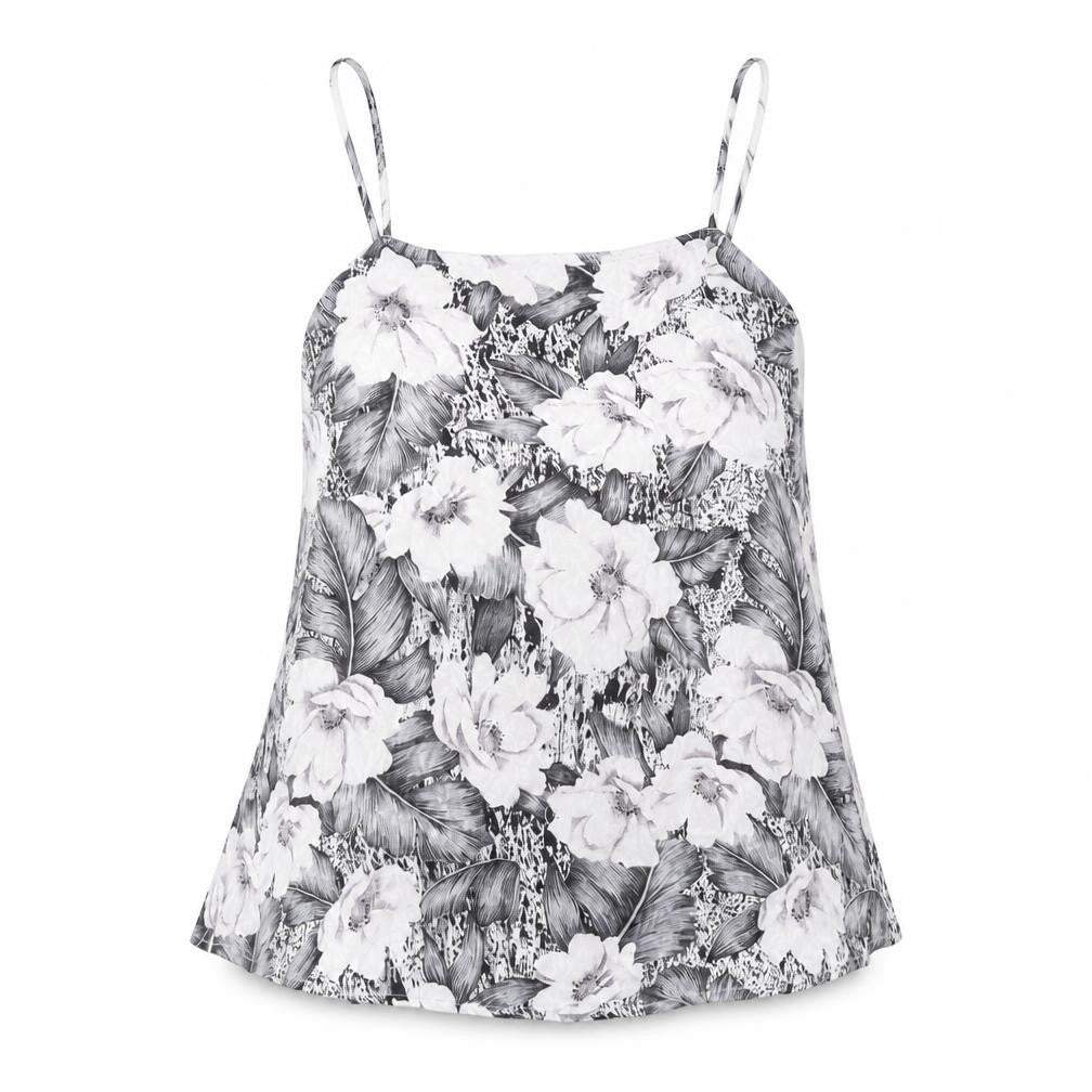 Front view of Topshop Women's Multicoloured Floral Camisole Tank 8
