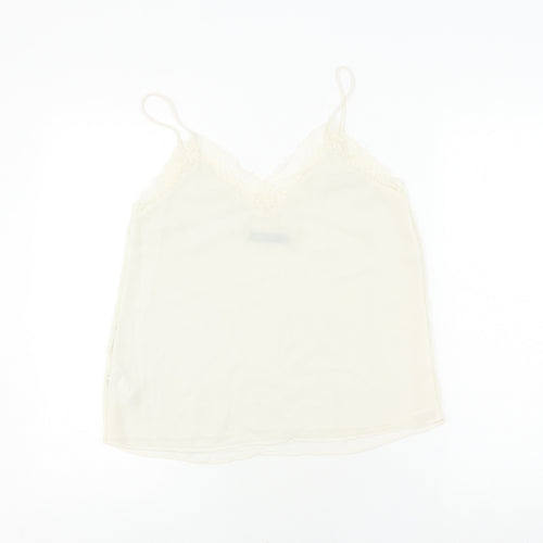 Zara Women’s Ivory Camisole Top XS with Lace