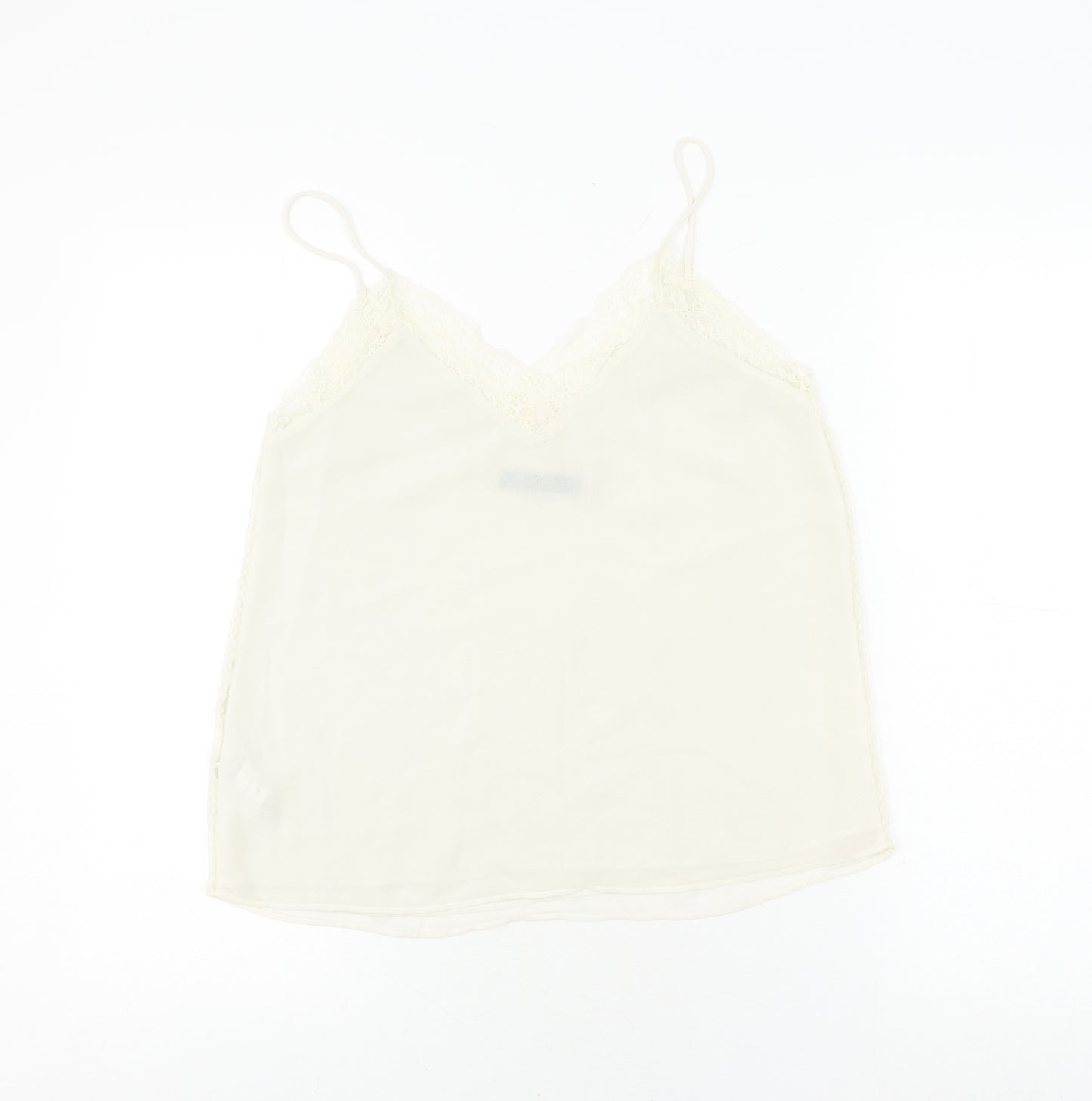 Zara Women’s Ivory Camisole Top XS with Lace