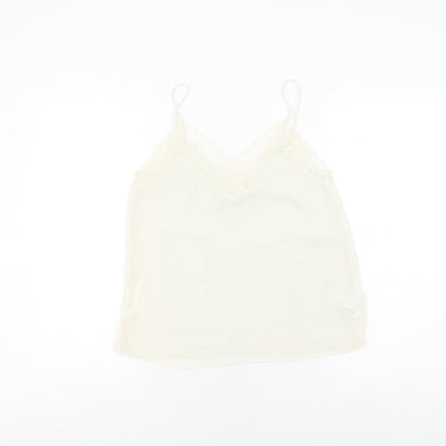 Zara Women’s Ivory Camisole Top XS with Lace