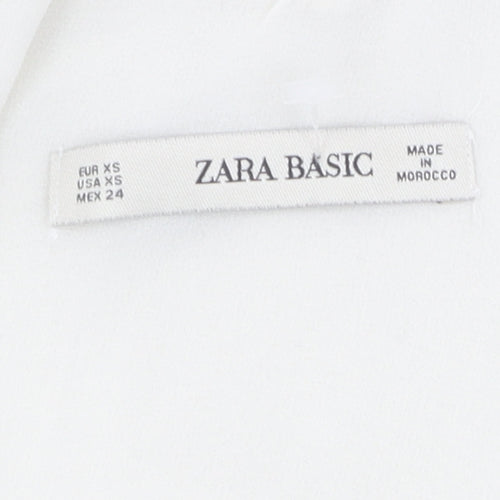 Zara Women’s Ivory Camisole Top XS with Lace