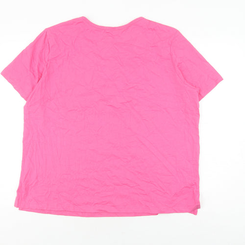 Damart Women's Pink XL Cotton T-Shirt