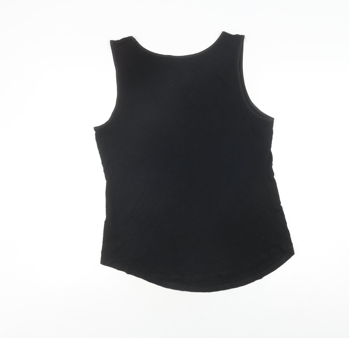Oasis Women's Black Tank Top, Size L, Scoop Neck