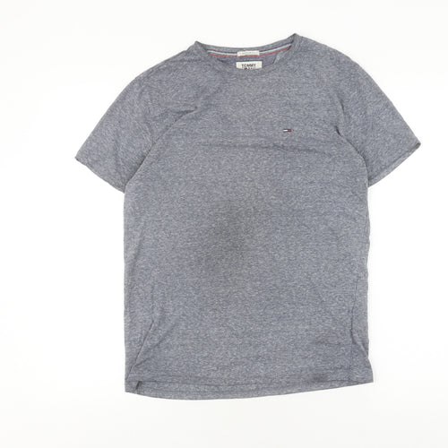 Tommy Jeans Men's Grey Regular Fit T-Shirt Small