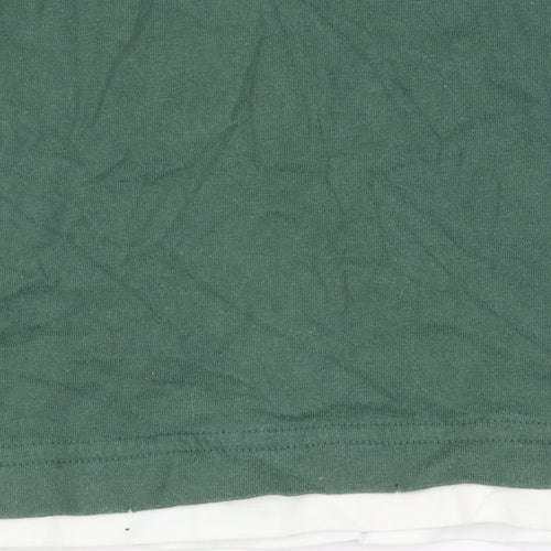 Russell Athletic Men's Green Polo Shirt Medium