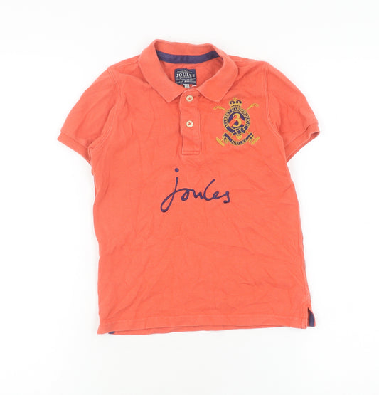 Joules Boys Orange Polo Shirt 5-6 Years