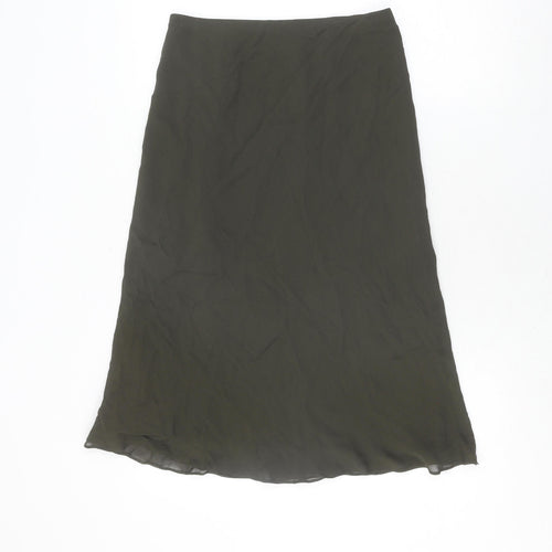 Marks and Spencer Women's Green Knee Length Skirt Size 10