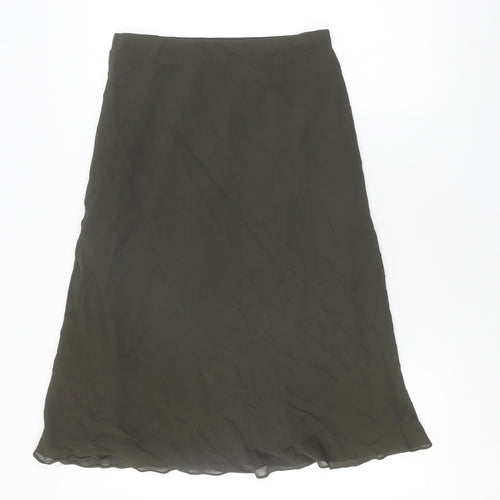 Marks and Spencer Women's Green Knee Length Skirt Size 10