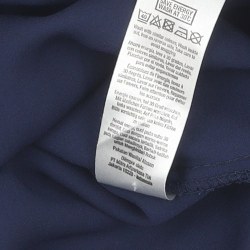 Dorothy Perkins Women's Blue Button-Up Shirt UK 12