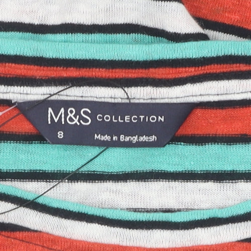 Marks and Spencer Women’s Multicoloured T-Shirt Size 8