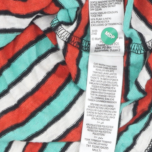 Marks and Spencer Women’s Multicoloured T-Shirt Size 8
