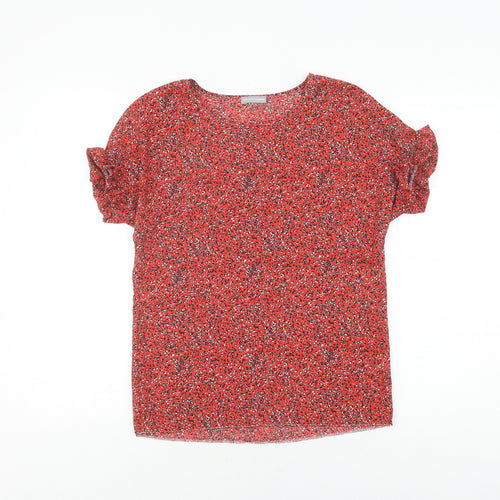Dorothy Perkins Women’s Red Animal Print Blouse Size 10