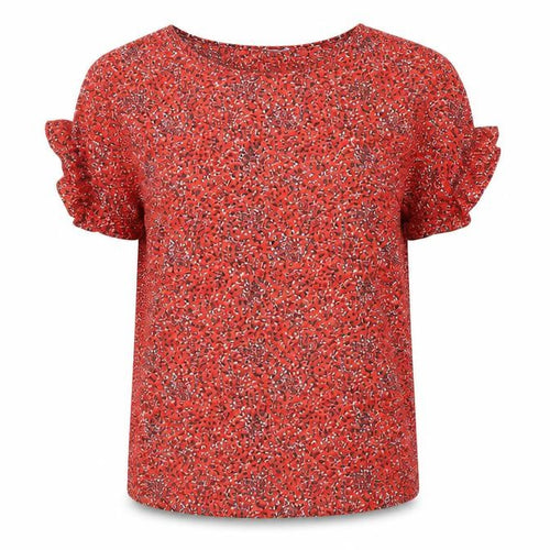 Dorothy Perkins Women’s Red Animal Print Blouse Size 10