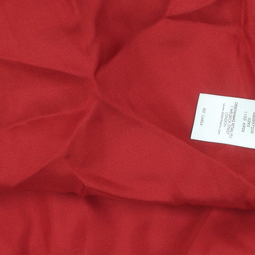Debenhams Women's Red A-Line Strapless Dress - Size 12