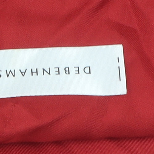 Debenhams Women's Red A-Line Strapless Dress - Size 12