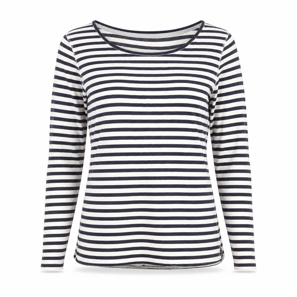 Front view of White Stuff Women's Striped T-Shirt, size 6